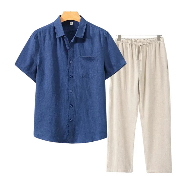 By Style™ | Old Money Linen Combo (Shortsleeve)